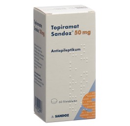 TOPIRAMATE Sandoz cpr pell 50 mg bte 60 pce
