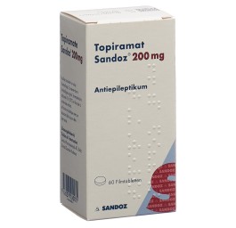 TOPIRAMATE Sandoz cpr pell 200 mg bte 60 pce