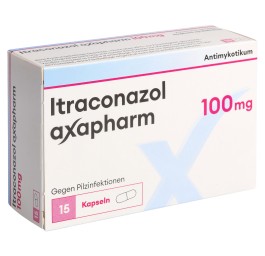 ITRACONAZOLE axapharm caps 100 mg 15 pce