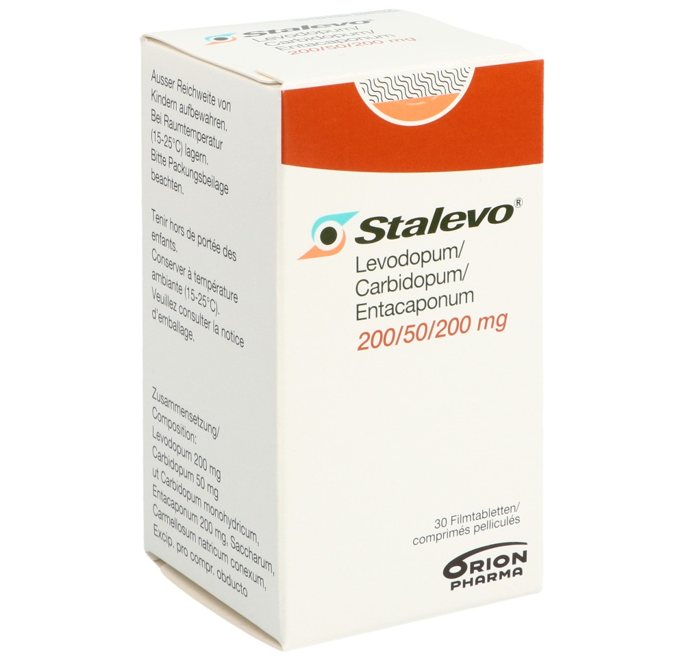 STALEVO cpr pell 200/50/200mg bte 30 pce STALEVO cpr pell 200/50/200mg bte 30 pce