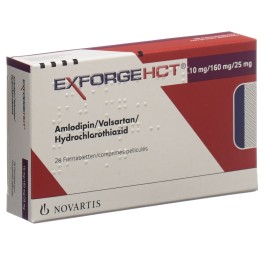 EXFORGE HCT cpr pell 10mg/160mg/25mg 28 pce