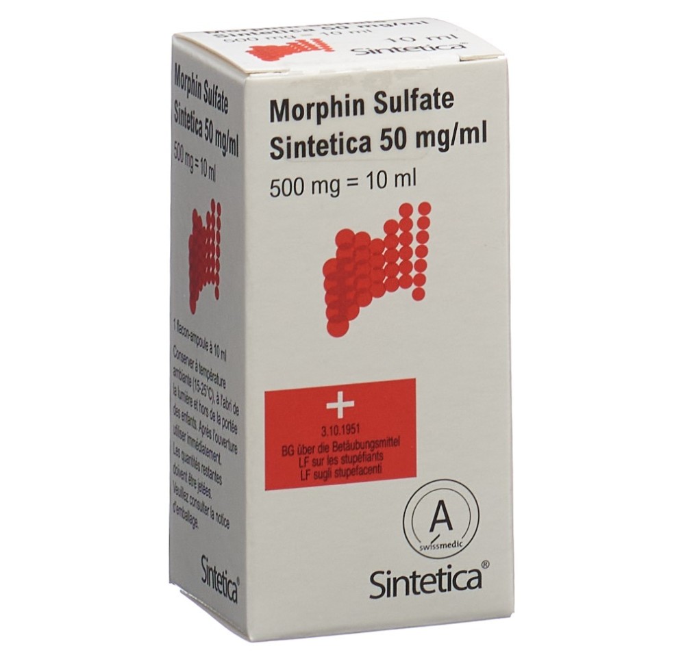 MORPHIN SULF Sintetica 500 mg/10ml 10 ml MORPHIN SULF Sintetica 500 mg/10ml 10 ml
