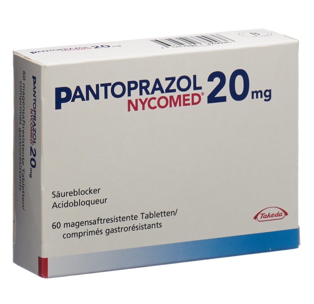 PANTOPRAZOL Nycomed cpr pell 20 mg 60 pce PANTOPRAZOL Nycomed cpr pell 20 mg 60 pce