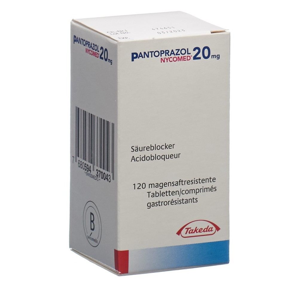 PANTOPRAZOL Nycomed cpr pell 20 mg bte 120 pce