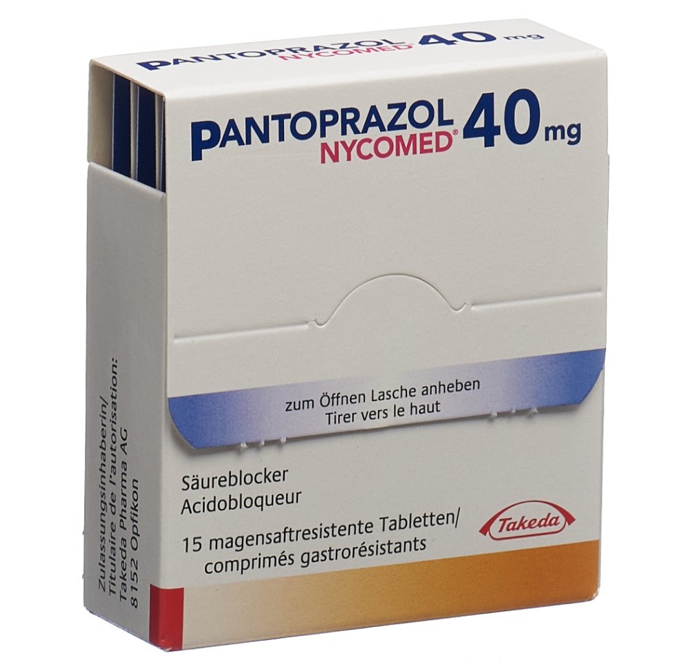 PANTOPRAZOL Nycomed cpr pell 40 mg 15 pce PANTOPRAZOL Nycomed cpr pell 40 mg 15 pce