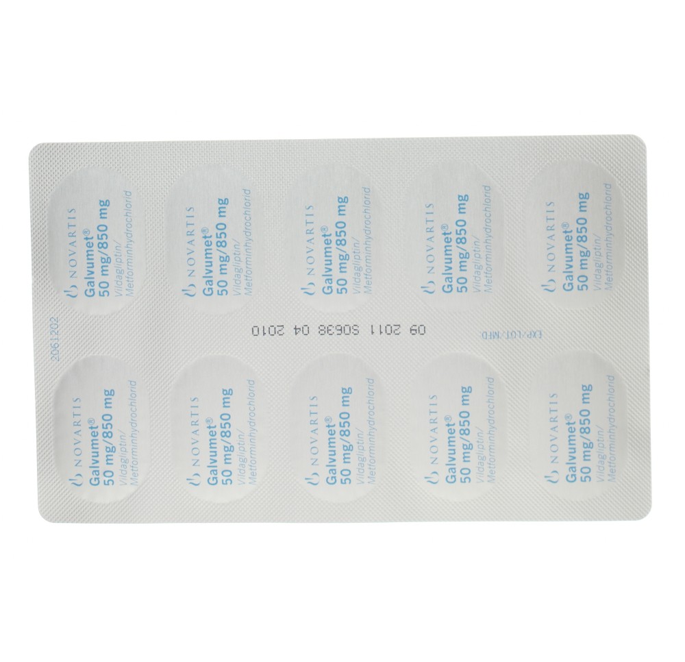 GALVUMET cpr pell 50/850 mg 60 pce
