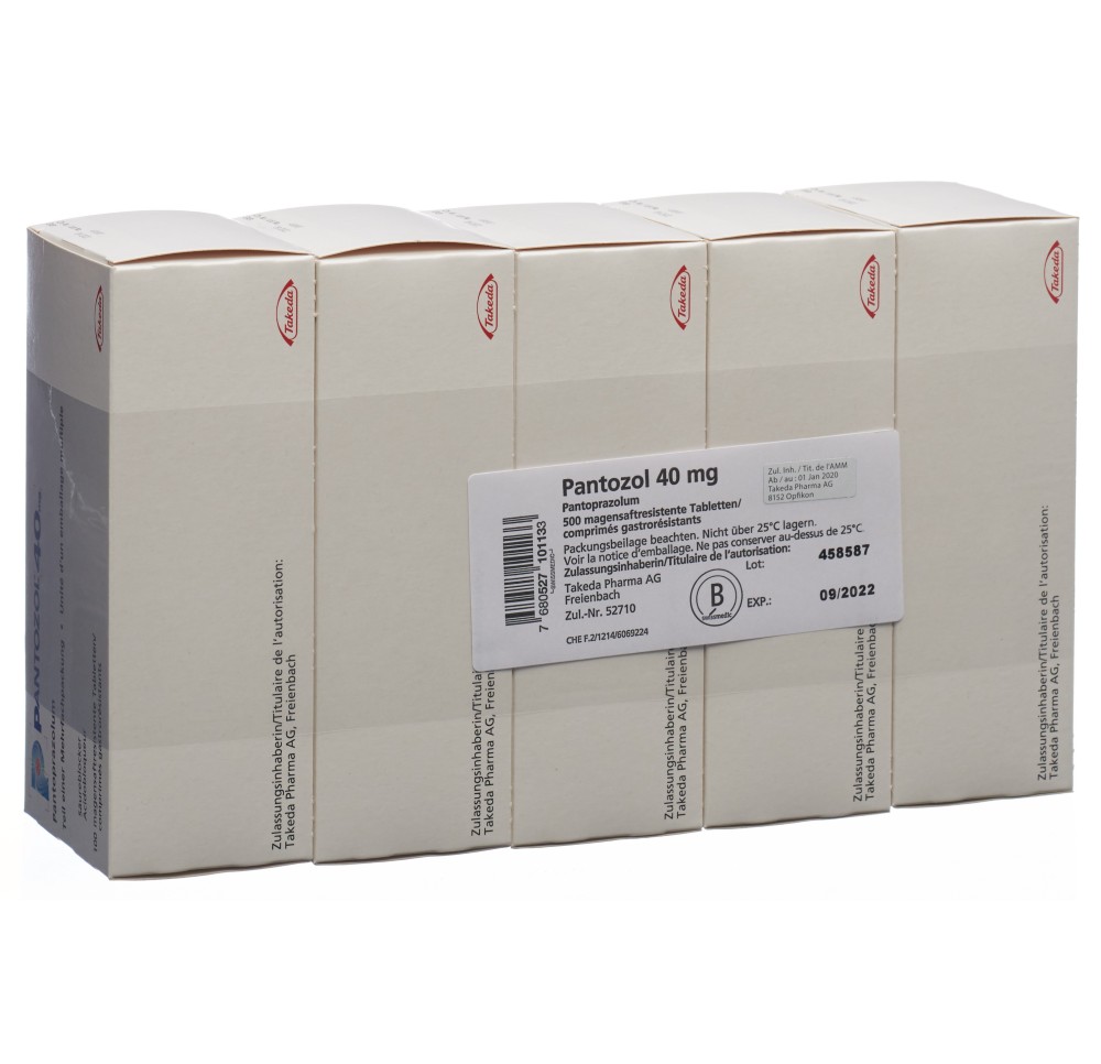PANTOZOL cpr pell 40 mg 5 x 100 pce PANTOZOL cpr pell 40 mg 5 x 100 pce