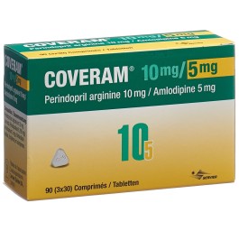 COVERAM cpr 10/5 mg bte 90 pce