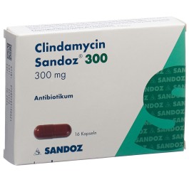 CLINDAMYCINE Sandoz caps 300 mg 16 pce