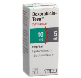 DOXORUBICIN Teva 10 mg/5ml flac 5 ml
