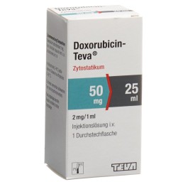 DOXORUBICIN Teva 50 mg/25ml flac 25 ml