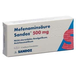 ACIDE MEFENAMIQUE Sandoz cpr pell 500 mg 10 pce