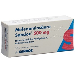 ACIDE MEFENAMIQUE Sandoz cpr pell 500 mg 30 pce