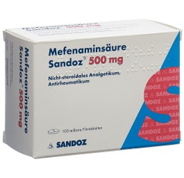 ACIDE MEFENAMIQUE Sandoz cpr pell 500 mg 100 pce