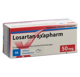 LOSARTAN axapharm cpr pell 50 mg 98 pce