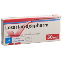 LOSARTAN axapharm cpr pell 50 mg 28 pce