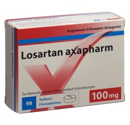 LOSARTAN axapharm cpr pell 100 mg 98 pce