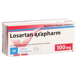 LOSARTAN axapharm cpr pell 100 mg 28 pce