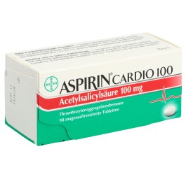 ASPIRINE CARDIO cpr pell 100 mg 98 pce