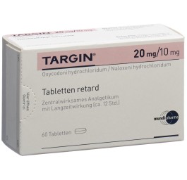 TARGIN cpr ret 20 mg/10 mg 60 pce