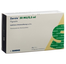 ZARZIO sol inj 30 mio U/0.5ml ser pré 5 pce