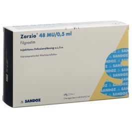 ZARZIO sol inj 48 mio U/0.5ml ser pré 5 pce