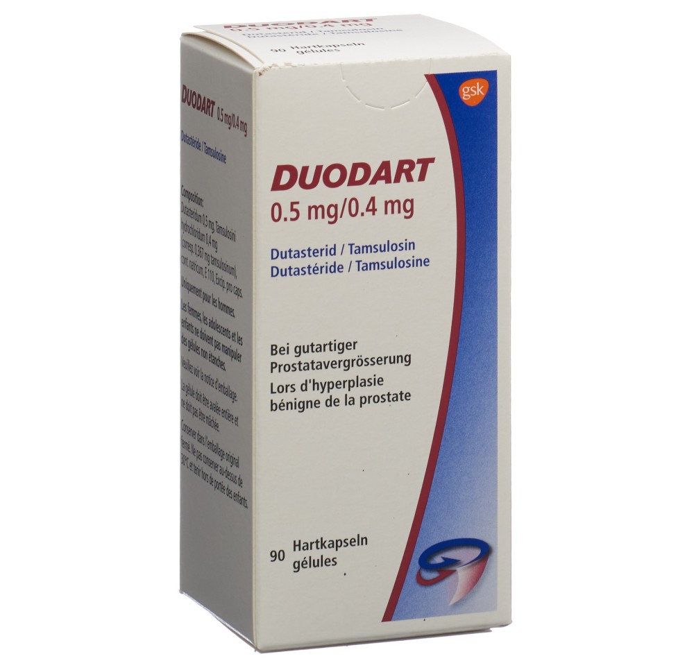 DUODART caps 0.5mg/0.4mg bte 90 pce DUODART caps 0.5mg/0.4mg bte 90 pce