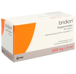 BRIDION sol inj 500 mg/5ml 10 flac 5 ml