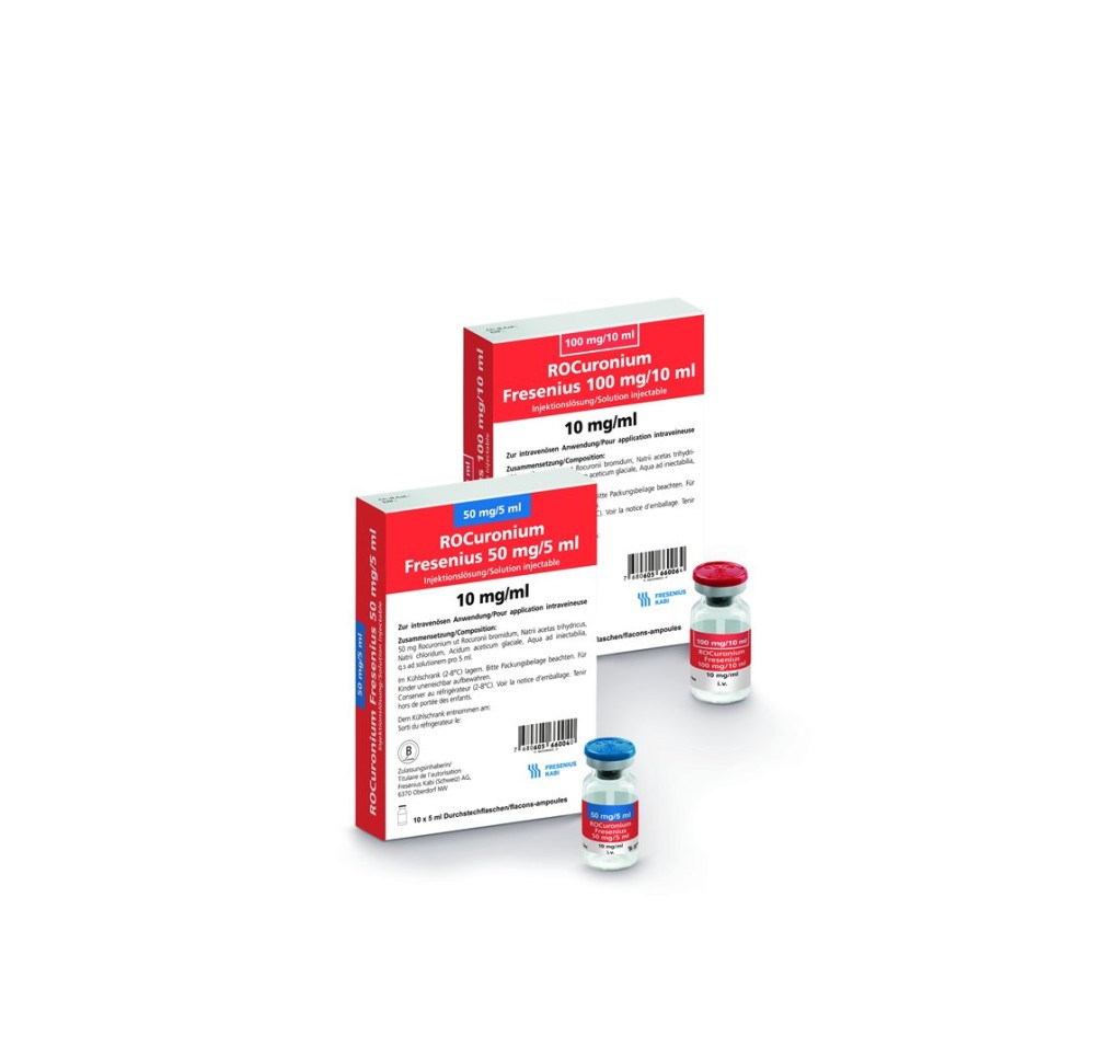 ROCURONIUM Fresenius 100 mg/10ml (2-8°C) 10 pce ROCURONIUM Fresenius 100 mg/10ml (2-8°C) 10 pce