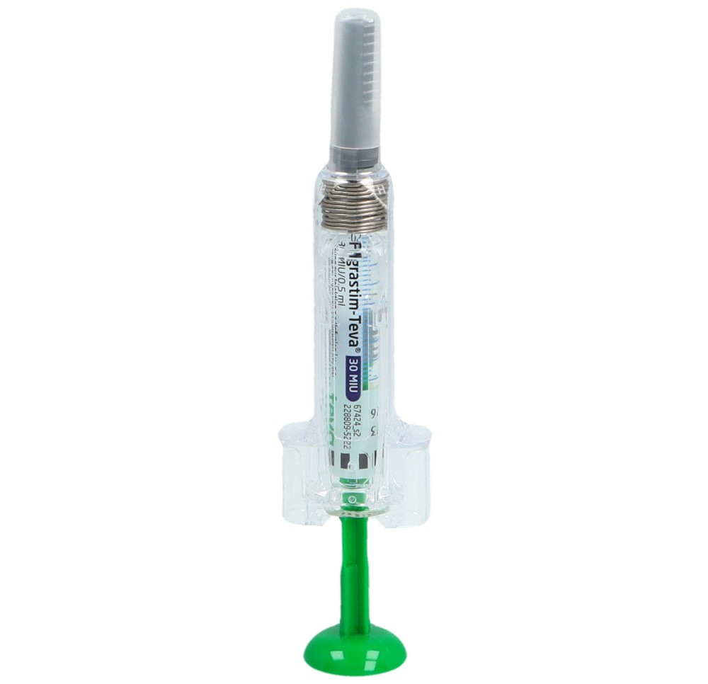 FILGRASTIM Teva 30 mio U/0.5ml 5 ser pré 0.5 ml FILGRASTIM Teva 30 mio U/0.5ml 5 ser pré 0.5 ml