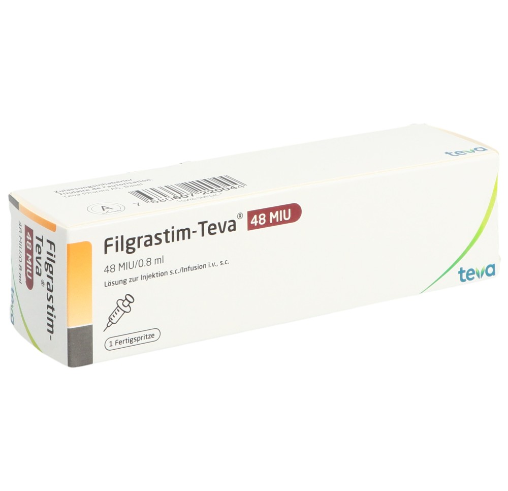 FILGRASTIM Teva 48 mio U/0.8ml ser prê 0.8 ml FILGRASTIM Teva 48 mio U/0.8ml ser prê 0.8 ml