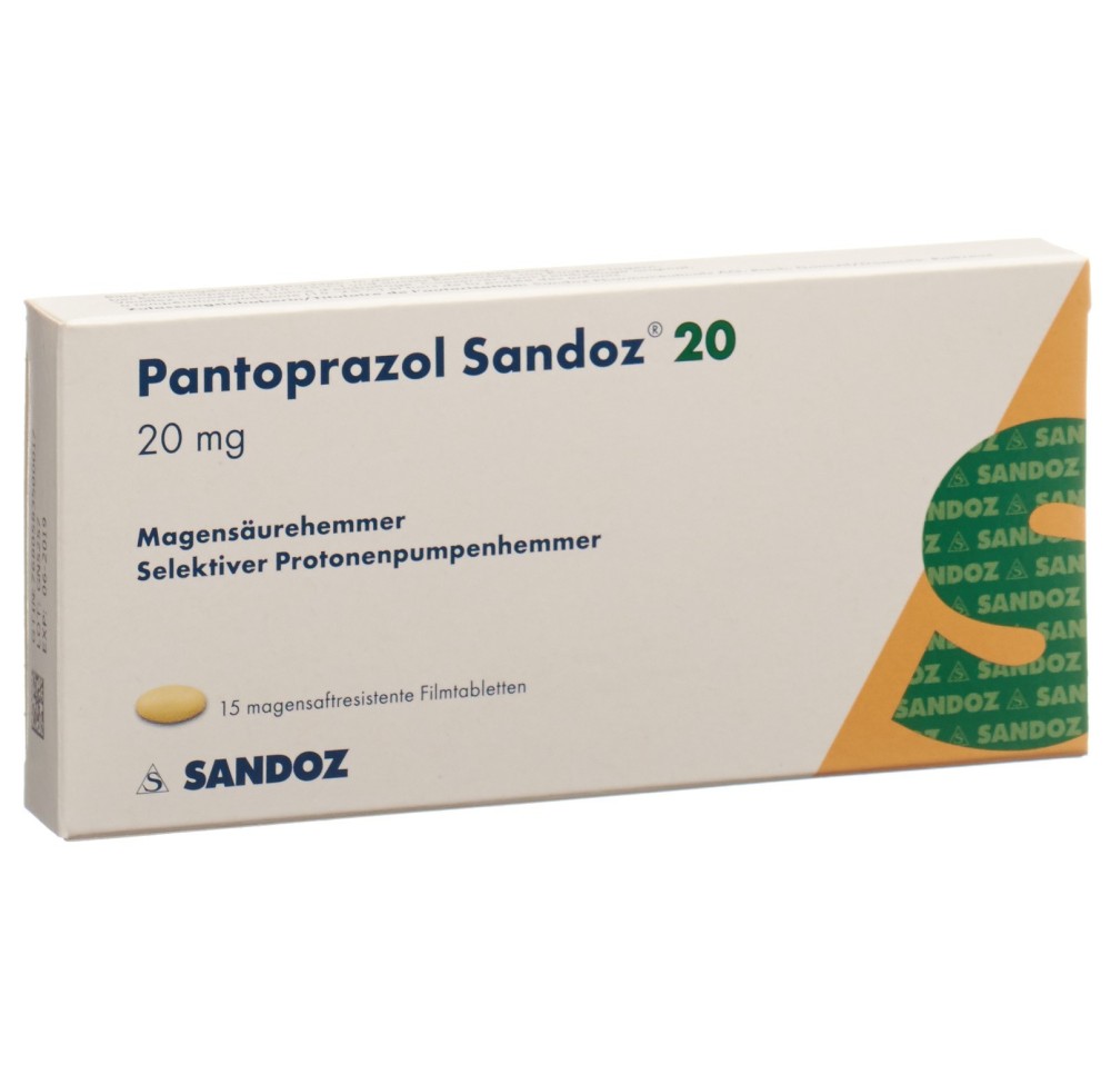 PANTOPRAZOLE Sandoz cpr pell 20 mg 15 pce PANTOPRAZOLE Sandoz cpr pell 20 mg 15 pce