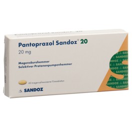 PANTOPRAZOLE Sandoz cpr pell 20 mg 60 pce