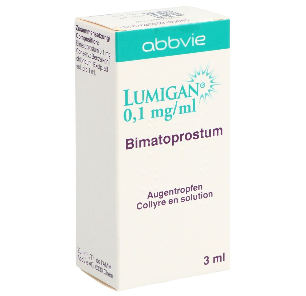 LUMIGAN gtt opht 0.1 mg/ml fl 3 ml LUMIGAN gtt opht 0.1 mg/ml fl 3 ml