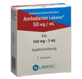 AMIODARONE Labatec sol inj 150 mg/3ml 10 amp 3 ml