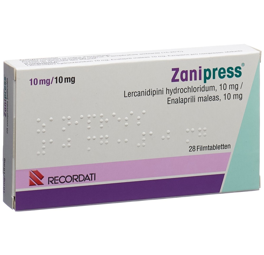 ZANIPRESS cpr pell 10/10 mg 28 pce ZANIPRESS cpr pell 10/10 mg 28 pce