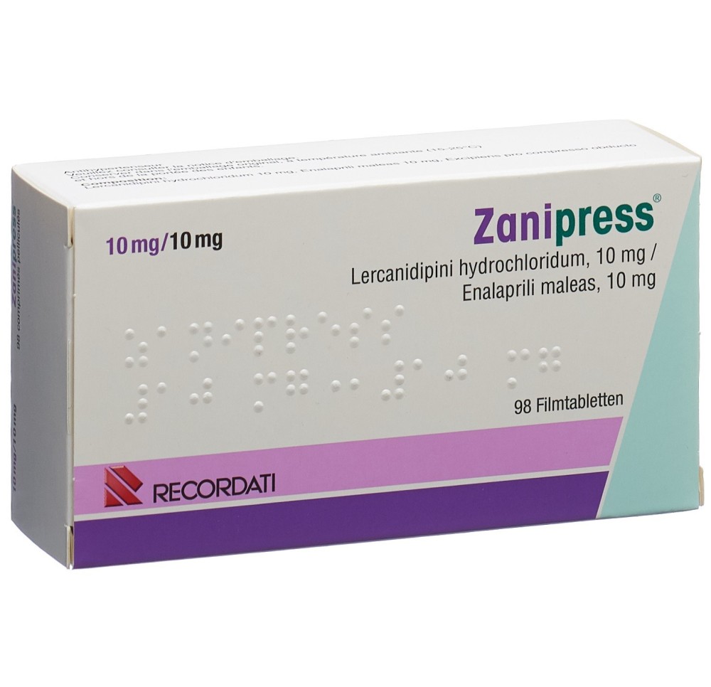 ZANIPRESS cpr pell 10/10 mg 98 pce ZANIPRESS cpr pell 10/10 mg 98 pce