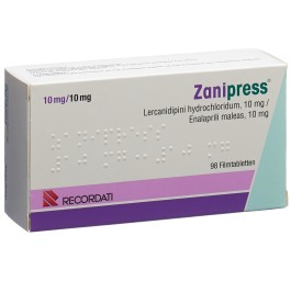 ZANIPRESS cpr pell 10/10 mg 98 pce