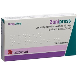 ZANIPRESS cpr pell 10/20 mg 28 pce