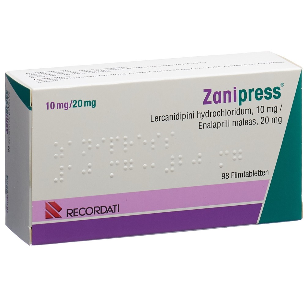 ZANIPRESS cpr pell 10/20 mg 98 pce ZANIPRESS cpr pell 10/20 mg 98 pce