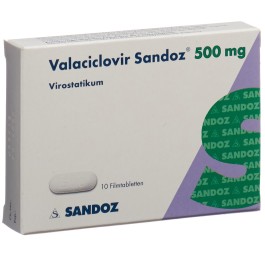 VALACICLOVIR Sandoz cpr pell 500 mg 10 pce