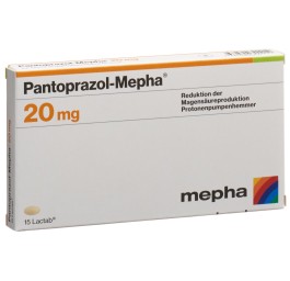 PANTOPRAZOL Mepha Lactab 20 mg 15 pce