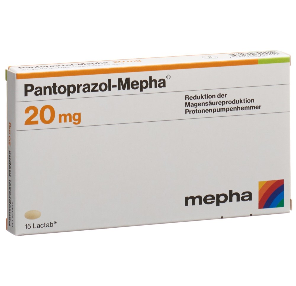 PANTOPRAZOL Mepha Lactab 20 mg 15 pce PANTOPRAZOL Mepha Lactab 20 mg 15 pce