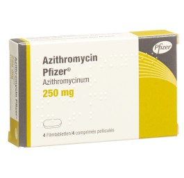 AZITHROMYCIN Pfizer cpr pell 250 mg 4 pce
