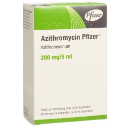 AZITHROMYCIN Pfizer pdr 200 mg/5ml p susp fl 30 ml