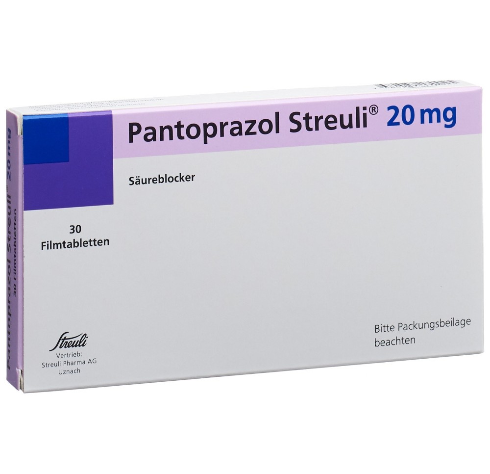 PANTOPRAZOLE Streuli cpr pell 20 mg 30 pce PANTOPRAZOLE Streuli cpr pell 20 mg 30 pce