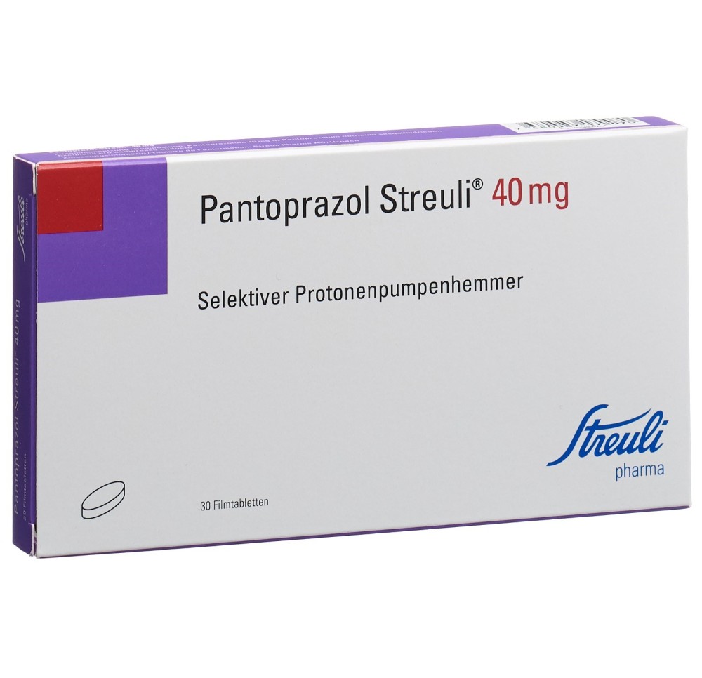 PANTOPRAZOLE Streuli cpr pell 40 mg 30 pce PANTOPRAZOLE Streuli cpr pell 40 mg 30 pce
