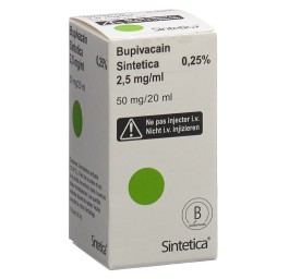 BUPIVACAIN Sintetica 2.5 mg/ml vial 20 ml