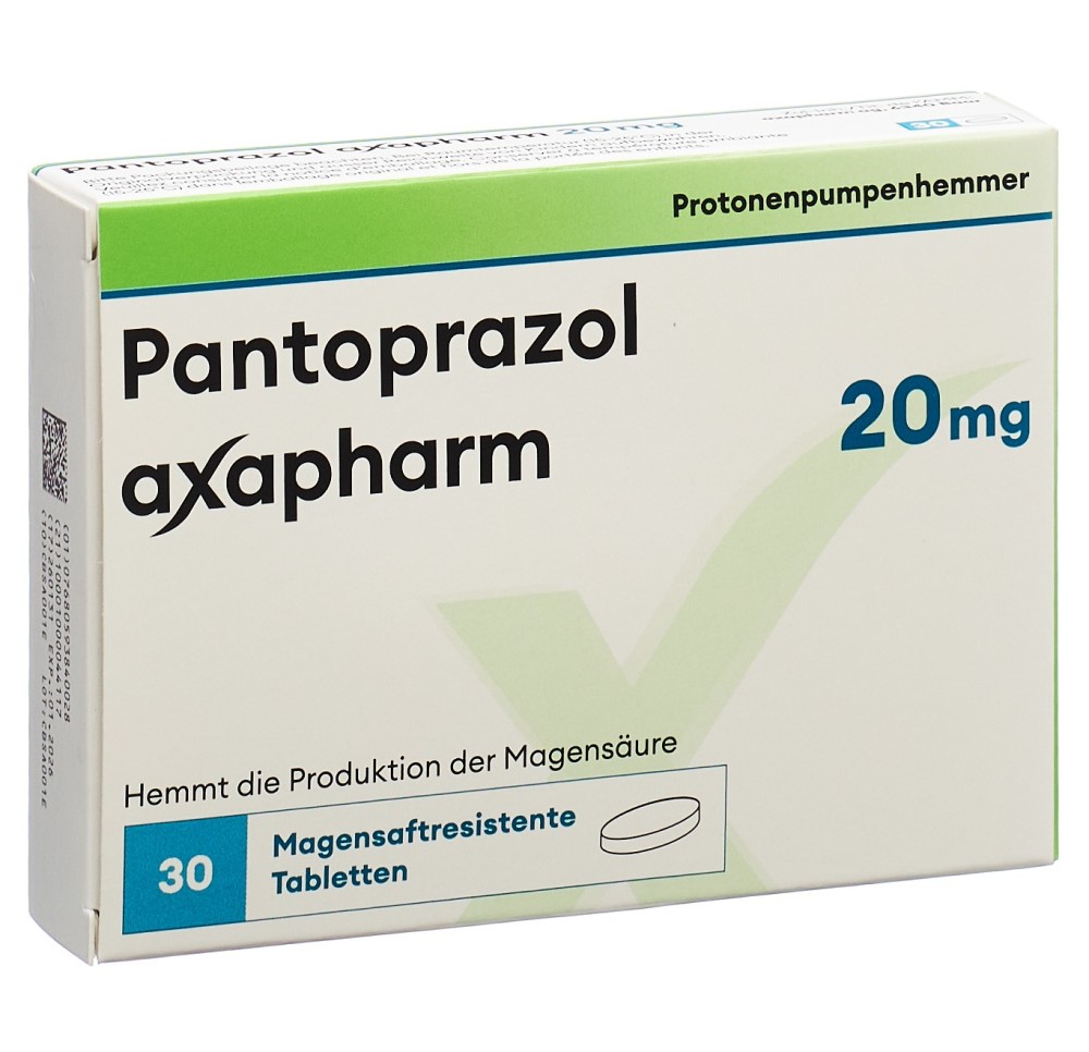 PANTOPRAZOLE axapharm cpr 20 mg 30 pce PANTOPRAZOLE axapharm cpr 20 mg 30 pce