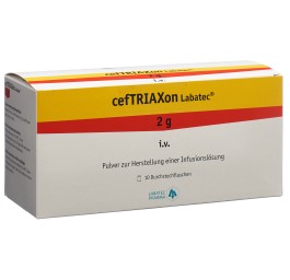 CEFTRIAXON Labatec subst sèche 2 g flac 10 pce